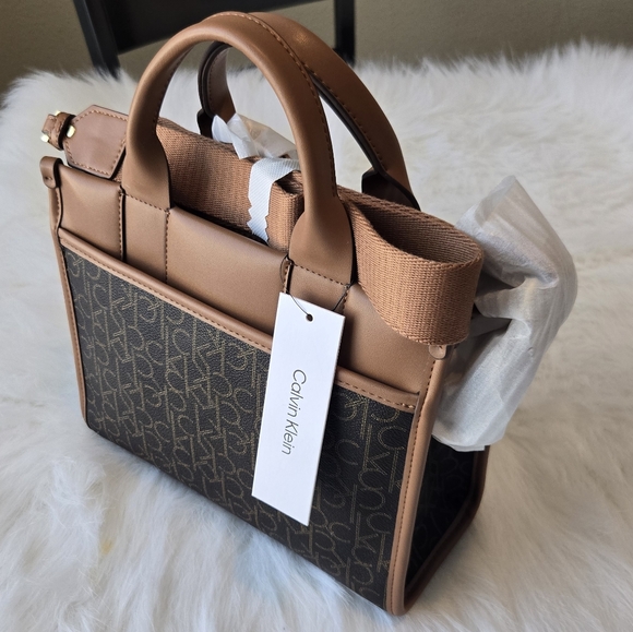 Calvin Klein Brown and Brown Women's Bag - Picture 6 of 11